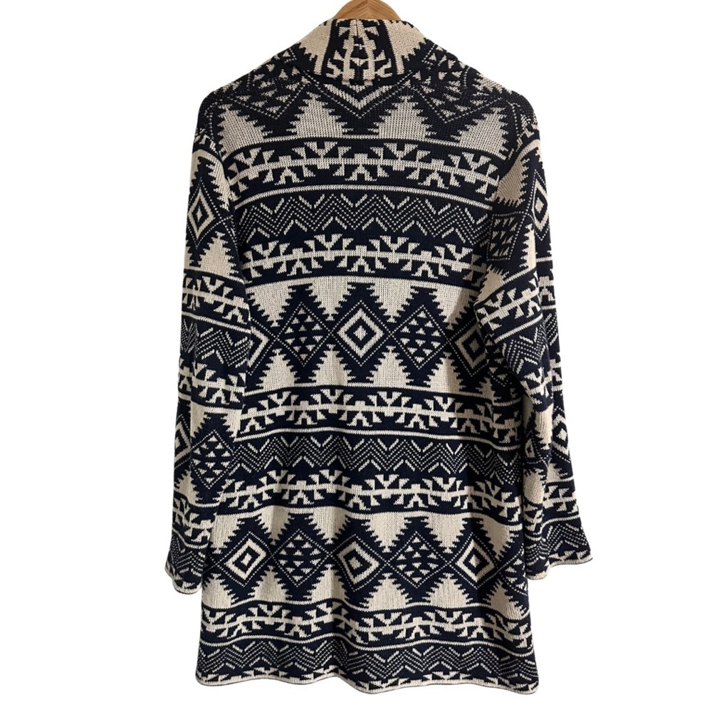 Chaps Aztec Patterned Toggle Button Sweater Large… - image 8